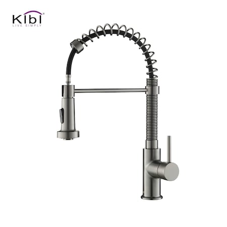 Kibi Aurora Single Handle Pull Down Kitchen Sink Faucet KKF2003TT